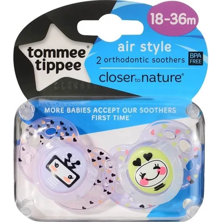 Tommee Tippee Fun Style – 2 Schnuller, 18–36 Monate
