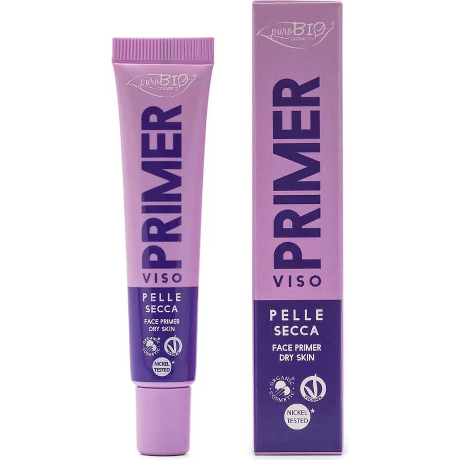 Purobio - Prebase facial para piel seca, 15 ml