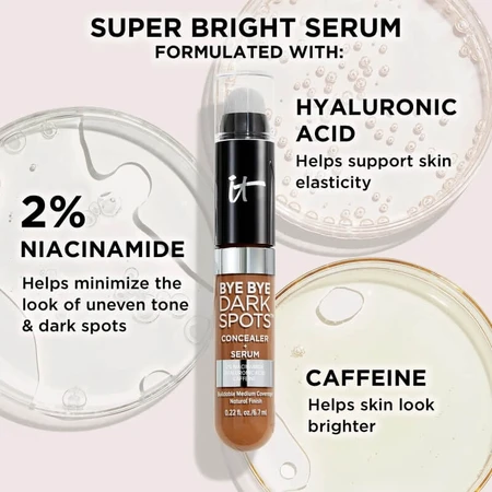 It cosmetics Bye bye dark spots – corector + ser nr. 31 mediu neutru