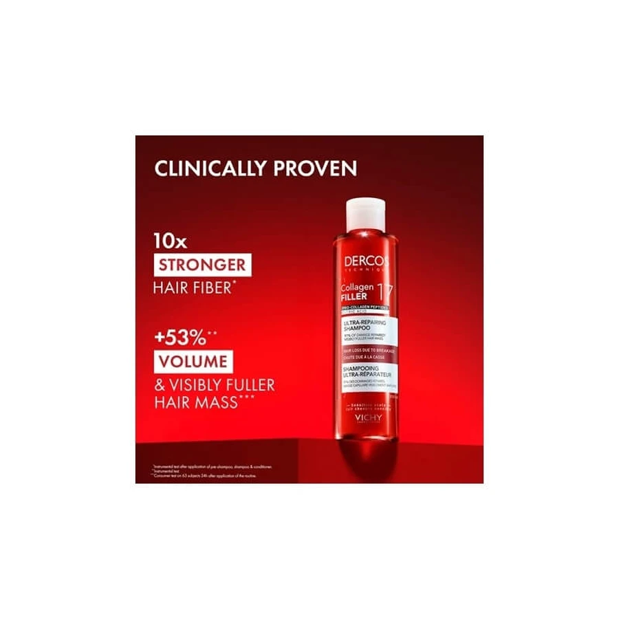 Vichy Dercos Collagen Filler 17 – șampon anti-rupere 200 ml