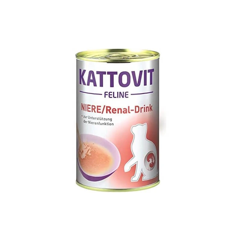 Kattovit Renal Drink Chicken – Getränk für Katzen mit eingeschränkter Nierenfunktion, 135 ml