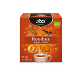 Bio Rooibos, Orange und Vanille Tee, 12 Beutel/24 g, Yogi Tee