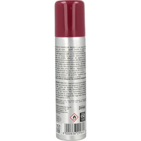 Dikson Ritocco pop pentru rădăcini – spray instant pentru retușarea rădăcinilor, nuanță maro, 75 ml