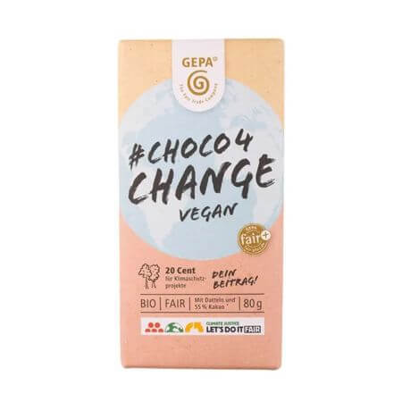 Bio-Schokolade 4 Change Vegan, 80 g, Gepa