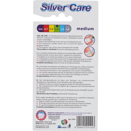 Silver Care Medium Interdental Brushes, 6-pack