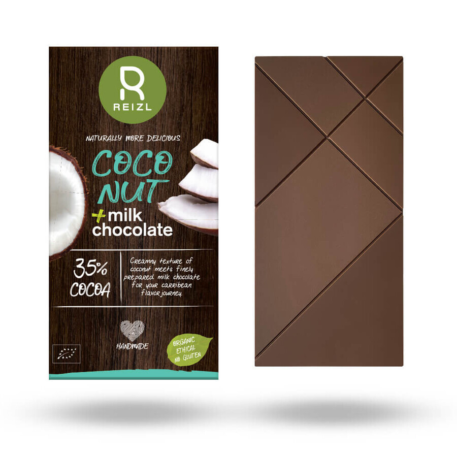 Vollmilchschokolade mit Kokosnuss, 70 gr, Reizl