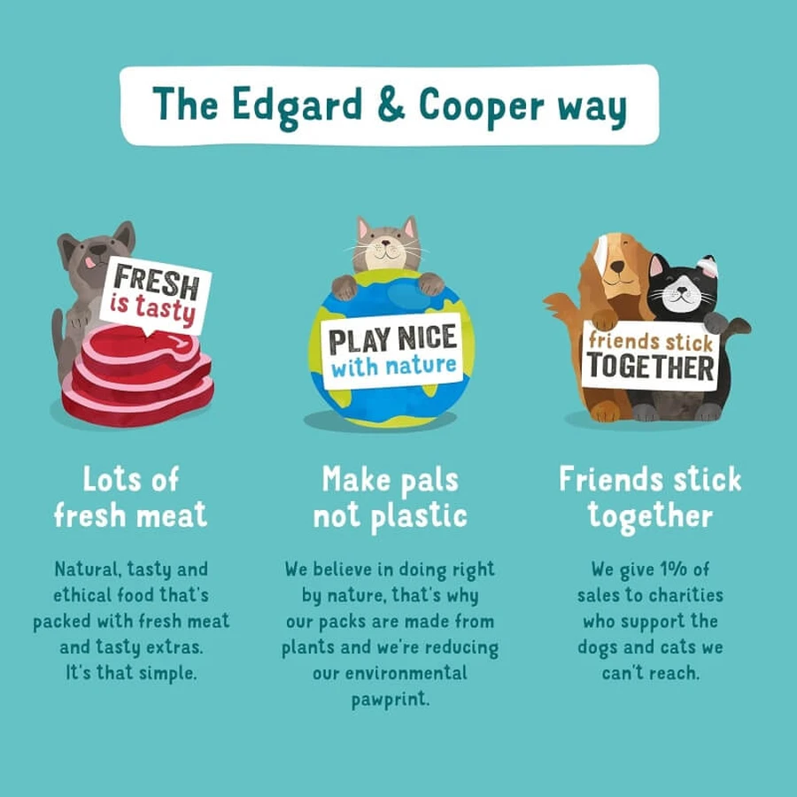Edgard & Cooper Vers hertenvlees en eend – Graanvrije brokken voor volwassen honden van middelgroot formaat, 2,5 kg