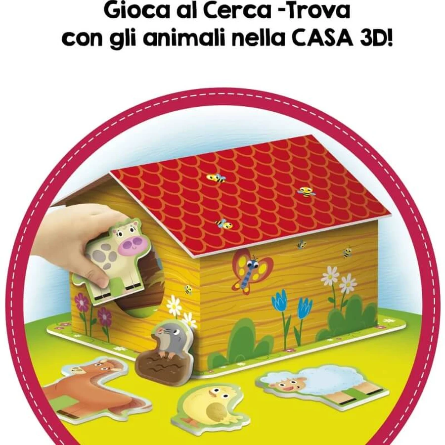 Lisciani Carotina Baby Logic 3D My Happy Farm - Puzzle