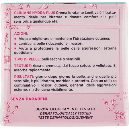 Clinians Hydra plus – cremă hidratantă și calmantă pentru tenul uscat și sensibil, 50 ml