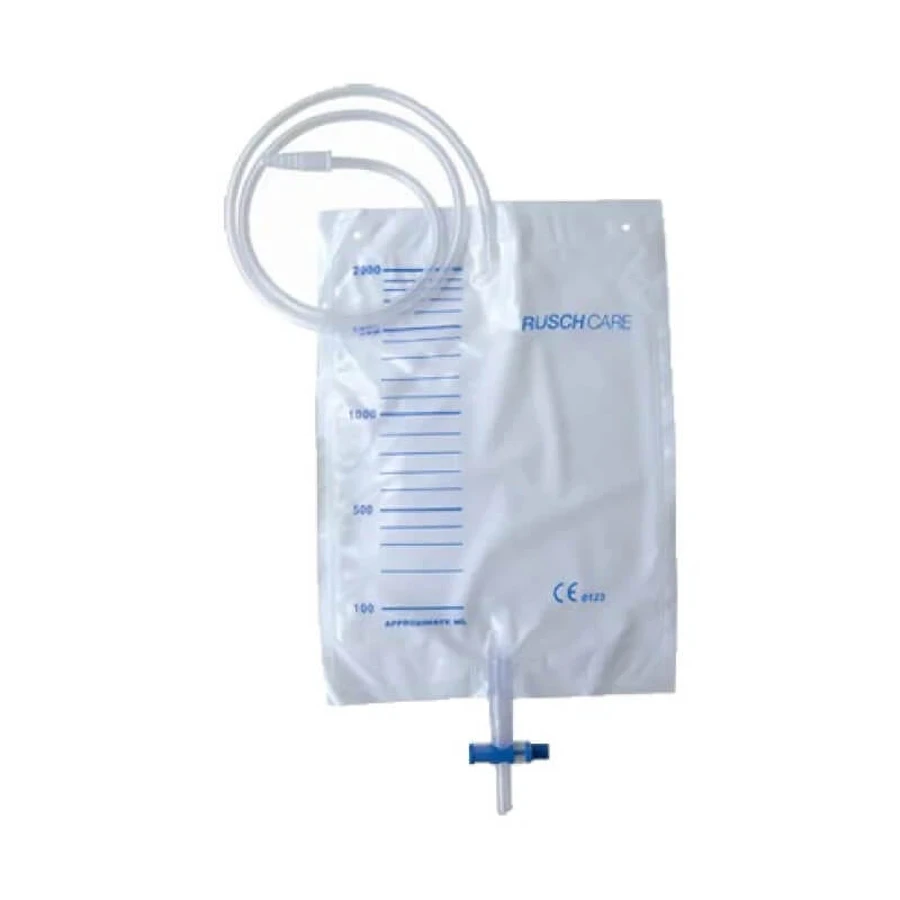 Pungă pentru urină de pat, 2 litri, 90 cm, 30 de bucăți