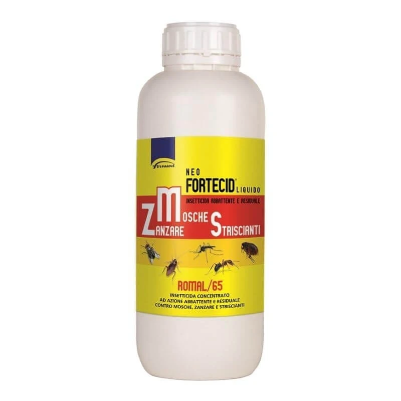 Formevet Neo Fortecid Romal-65 – Insektizid gegen Fliegen, Mücken und kriechende Insekten, 1 l