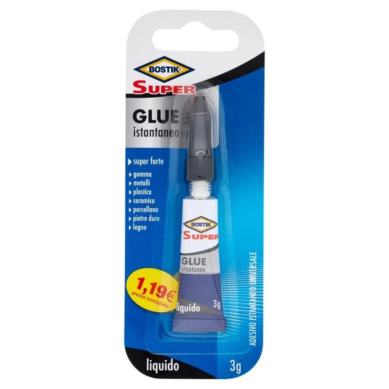 Bostik Super Glue – Extra-schneller Flüssig-Sekundenkleber für verschiedene Oberflächen, 3 g