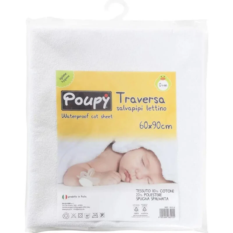 Poupy Windelschutz für das Kinderbett, 60 x 90 cm
