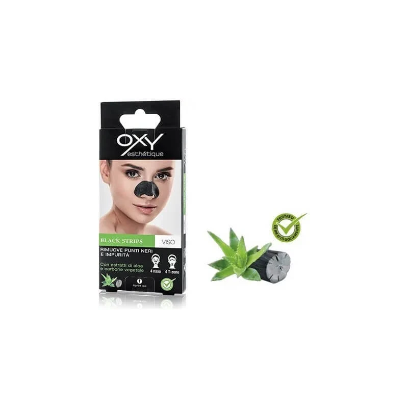 Oxy Black Line Black Strips – 8 reinigende Streifen für die Nase und die T-Zone