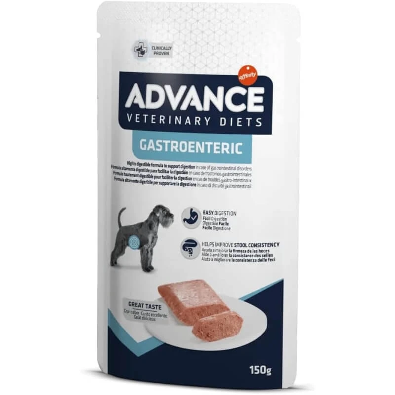 Advance Veterinary Diets Gastroenteric Chicken – Alleinfuttermittel für Welpen und ausgewachsene Hunde, 150 g