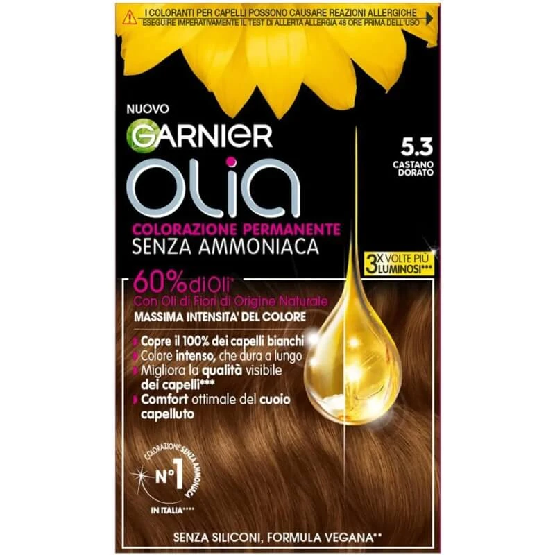 Garnier Olia – Ammoniakfreie Dauerhaarfarbe Nr. 5.3 Goldbraun