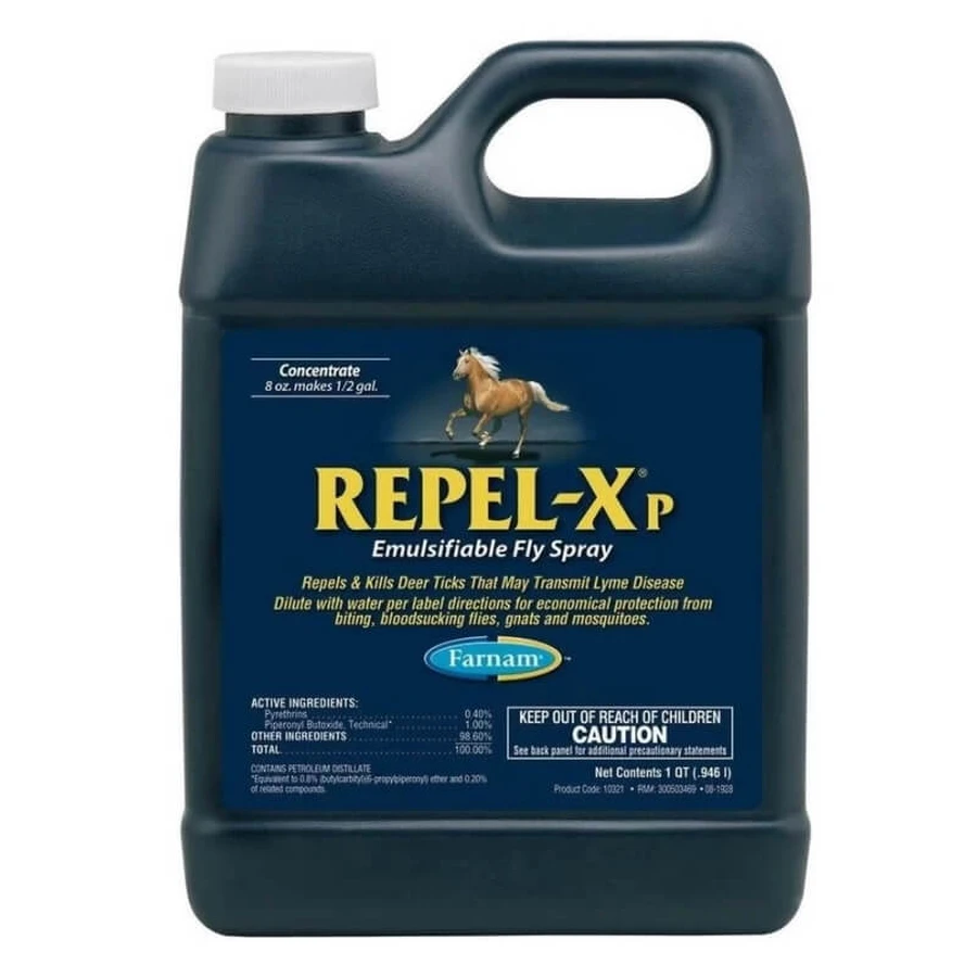 Farnam Repel-xp – skoncentrowany środek odstraszający owady o niskiej toksyczności dla koni, chroniący przed muchami i ogierkami, 946 ml: ceny i cechy