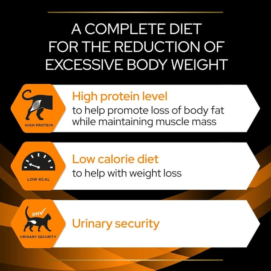 Purina Pro Plan Diet Chicken - Complete Dietary Food for Adult Cats for Weight Loss, 850 g