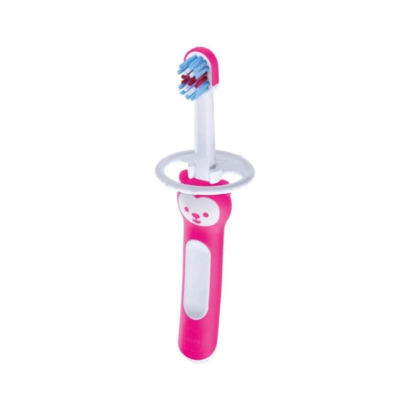 Mam Massagebürste – Zahnungszahnbürste für Kinder ab 6 Monaten, Fuchsia