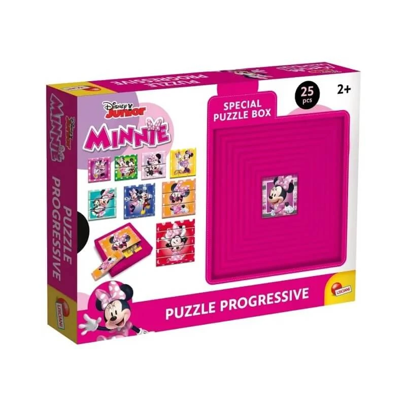 Lisciani Disney Junior Minnie – Progressive Puzzles ab 2 Jahren