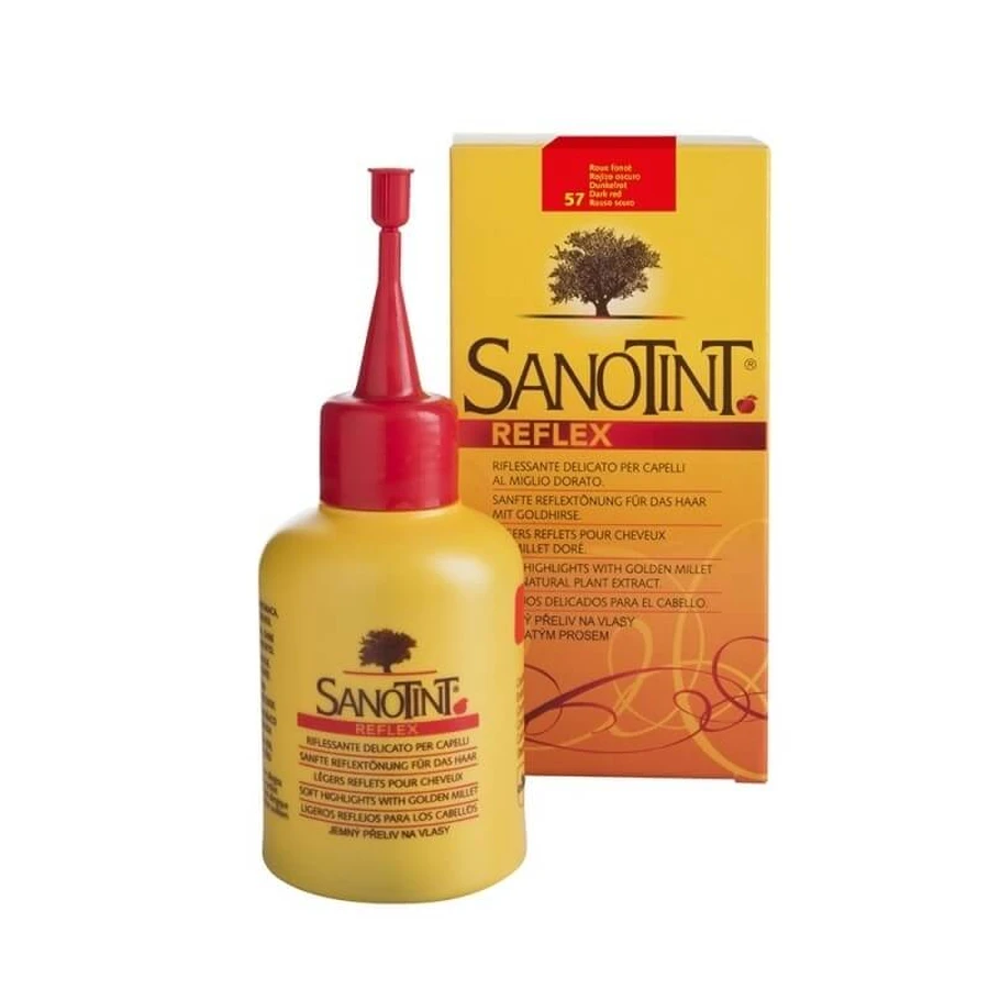 Sanotint Sanotint Reflex – vopsea delicată pentru păr nr. 57 roșu închis (ambalaj deteriorat)