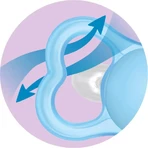 Mam Air night – 2 suzete din silicon, 6 luni+, culoare neutră