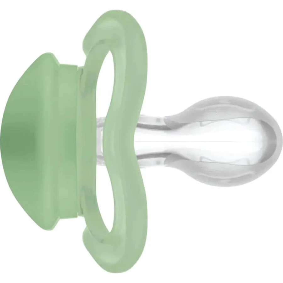 Mam Air night – 2 suzete din silicon, 6 luni+, culoare neutră