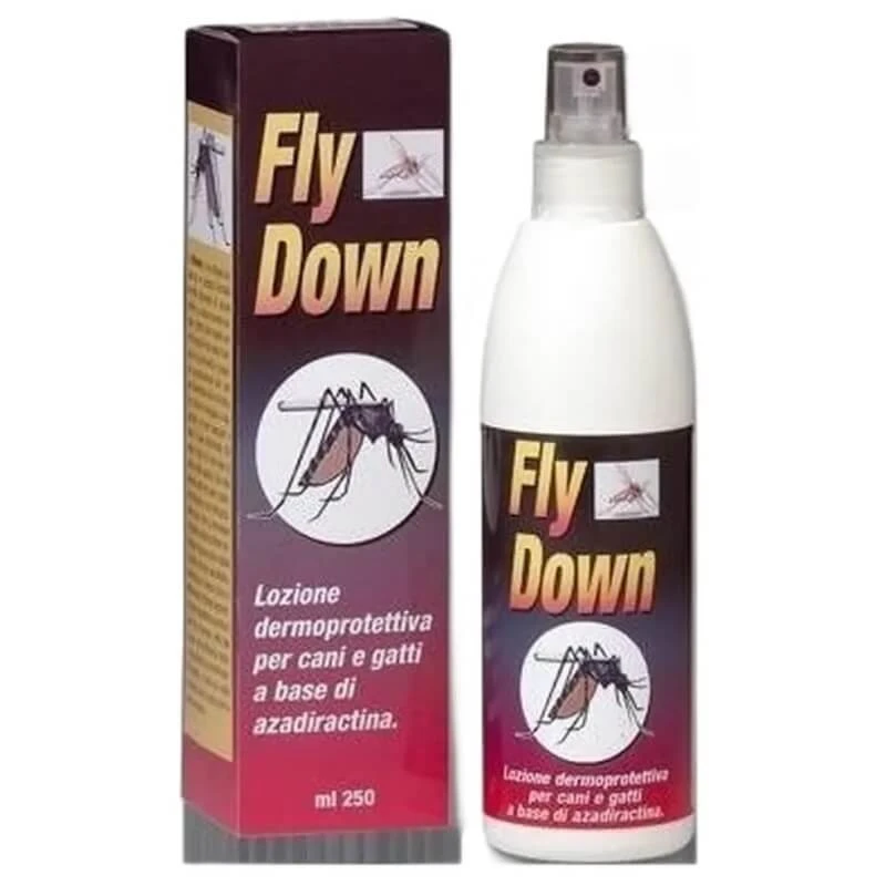 Chifa Fly Down – Antiparasitäre Hautschutzlotion für Hunde und Katzen, 250 ml