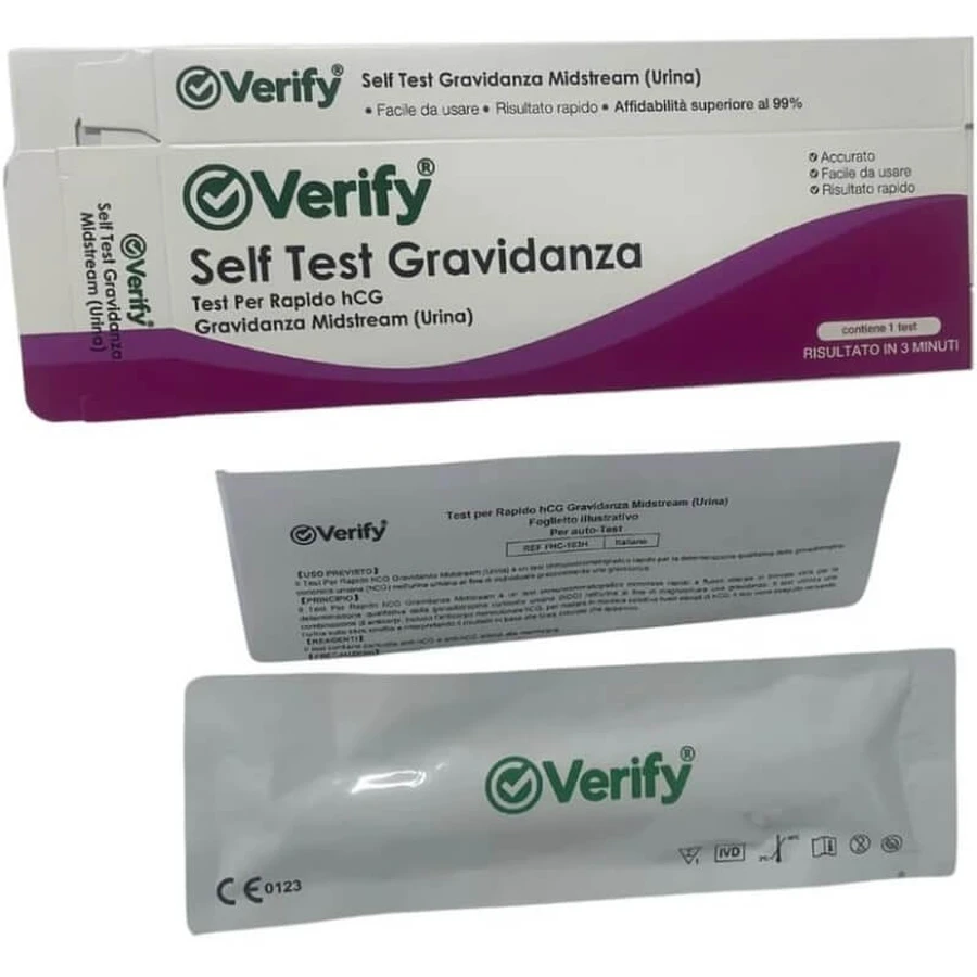 Test de sarcină Verify – test rapid care detectează prezența hormonului hCG