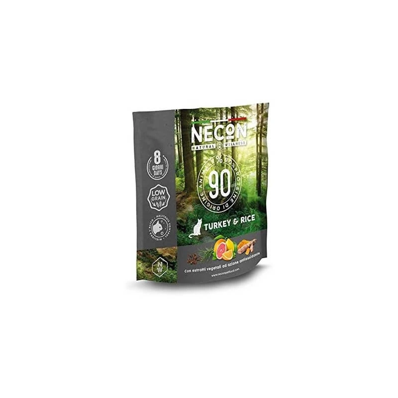 Necon Pet Food Necon Natural Wellness Truthahn & Reis – Alleinfuttermittel für ausgewachsene Katzen, 400 g