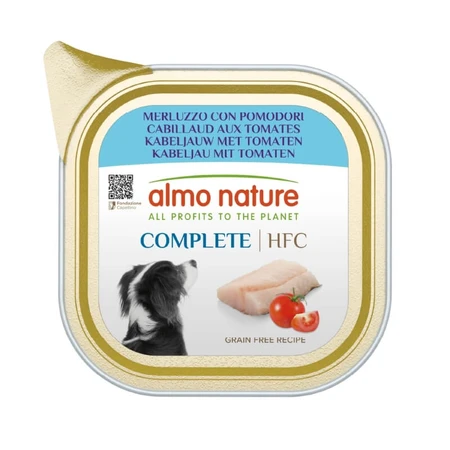 Almo Nature HFC Complete Cod and Tomatoes - Complete Dog Food, 150 g