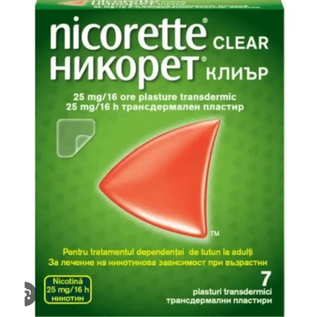 Nicorette Clear, 25mg, 2x7 Pflaster, Mcneil