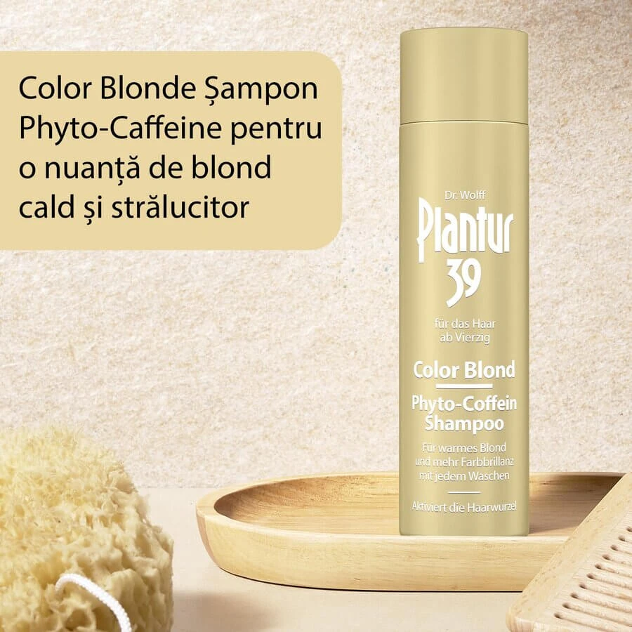 Sampon colorant Color Blonde Phyto-Caffeine Plantur 39, 2x250 ml, Dr. Kurt Wolff