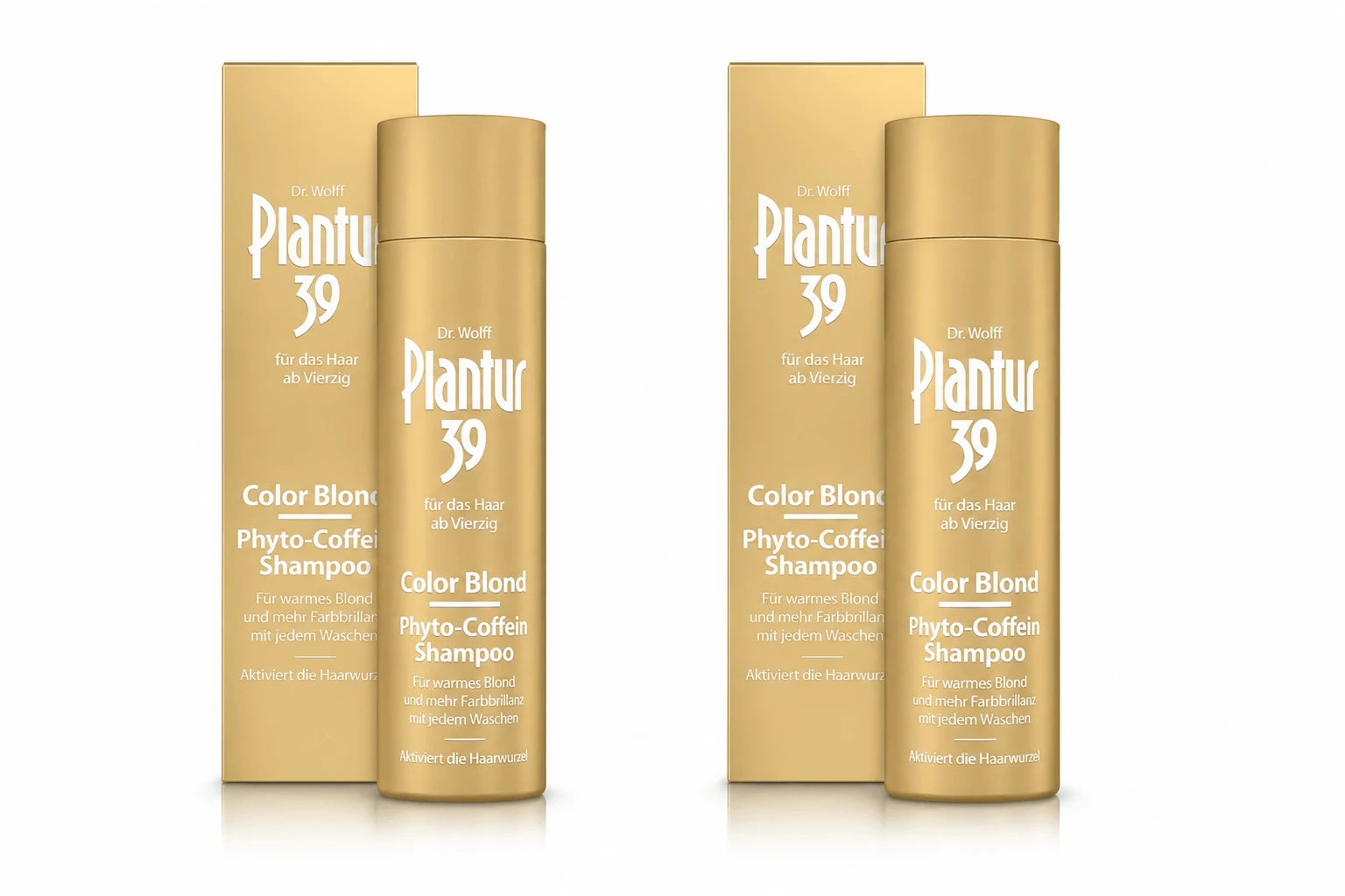 Plantur 39 Color Blonde Phyto-Caffeine Färbeshampoo, 2 x 250 ml, Dr. Kurt Wolff