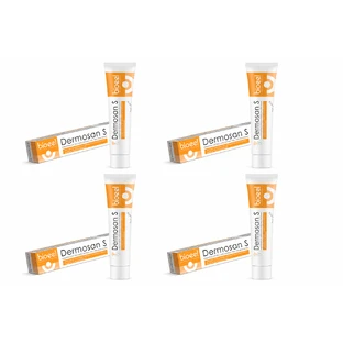 Dermosan S, pomata allo zolfo al 10%, 4x70 g, Bioeel