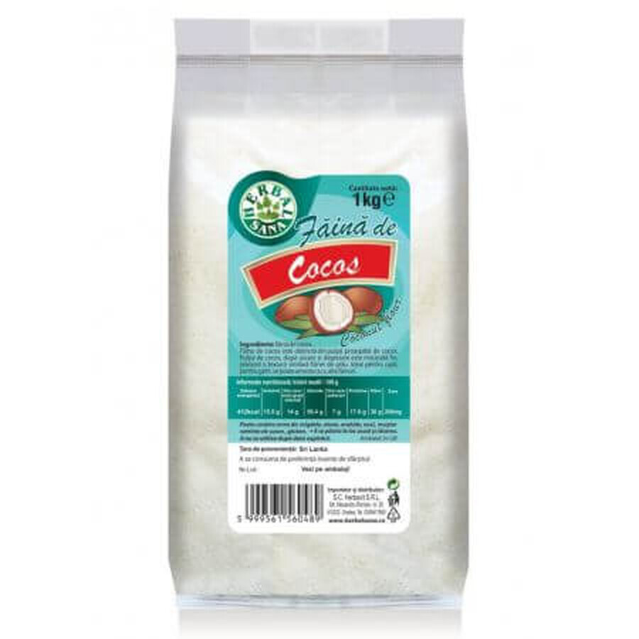 Faina de cocos, 1 kg, Herbal Sana