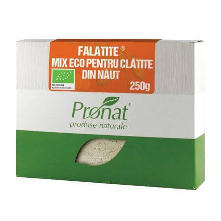 Falatite Mix Bio din faina de naut cu condimente pentru clatite, 250 gr, Pronat