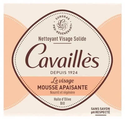 Cavaillès Festes Gesichtsreinigungsmittel, beruhigender Schaum, 70 g