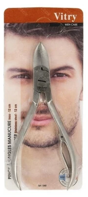 Vitry Men Care Maniküre-Nagelknipser aus Edelstahl, 12 cm