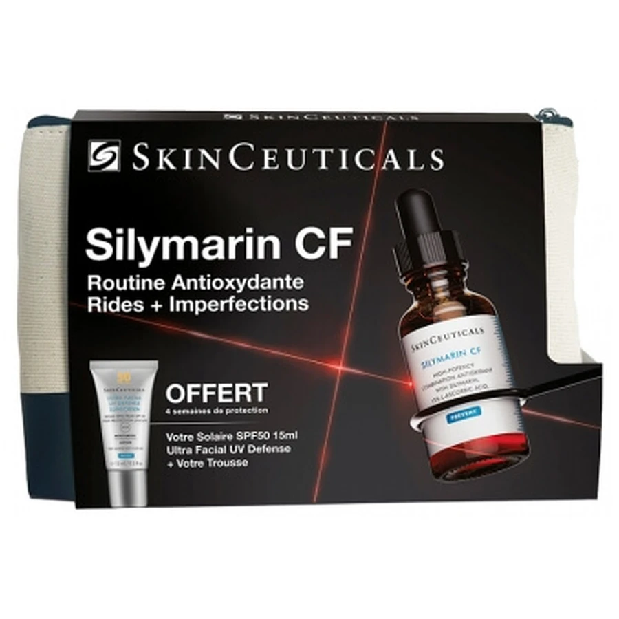 SkinCeuticals Silymarin CF 30 ml + Protect Ultra Facial UV Defense – krem przeciwsłoneczny SPF 50 15 ml (w prezencie): ceny i cechy
