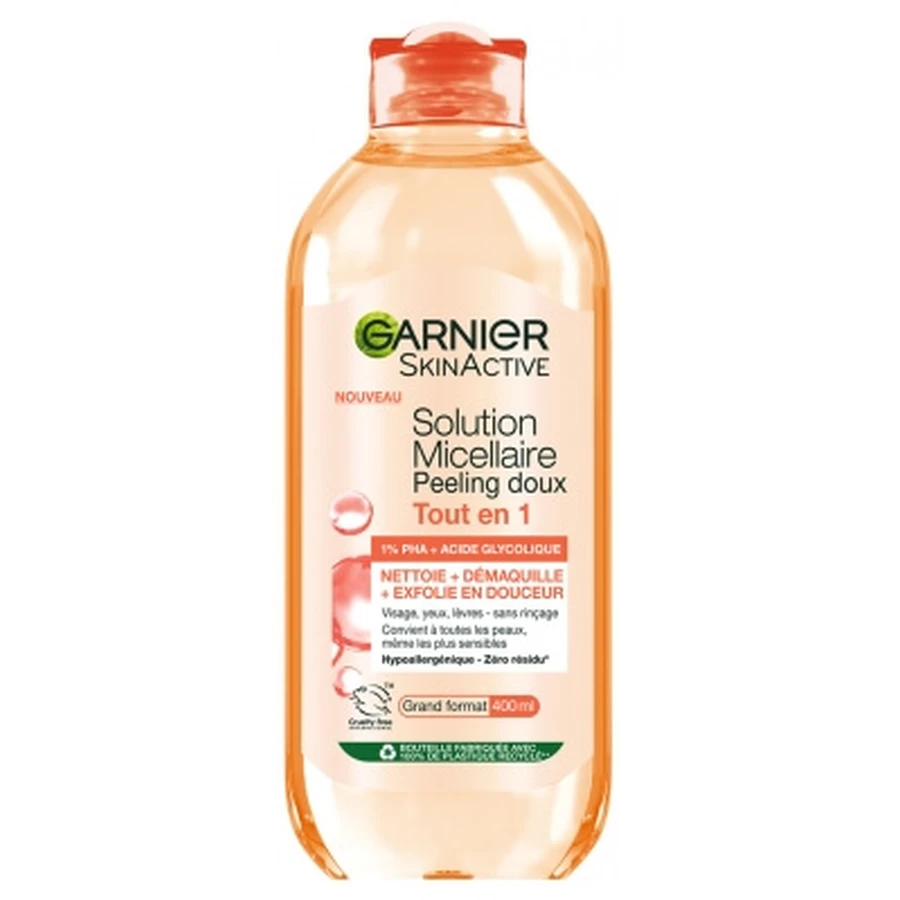Garnier SkinActive Soluție micelară exfoliantă delicată 2-în-1 400 ml