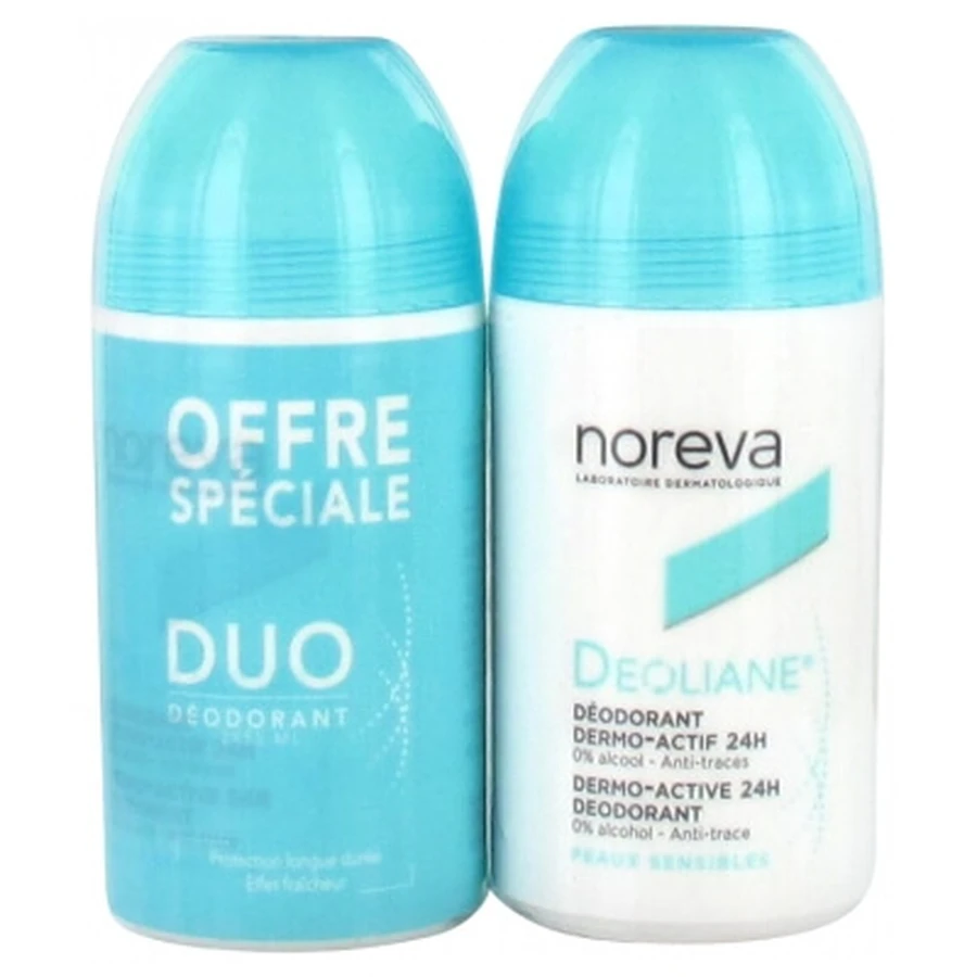 Noreva Deoliane Deodorant dermo-activ 24 ore Set de 2 x 50 ml