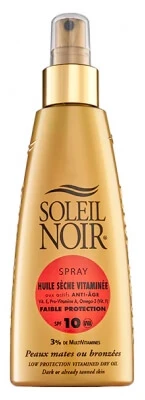 Soleil Noir Vitaminreiches Trockenöl mit LSF 10 als Spray, 150 ml