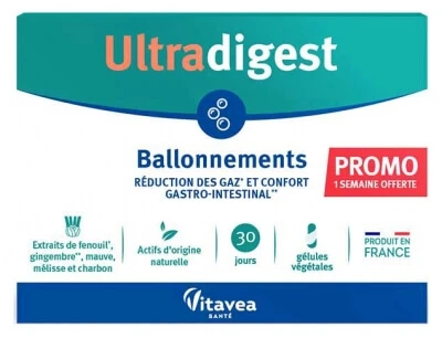 Vitavea Ultradigest gegen Blähungen, 90 Kapseln – Sonderangebot