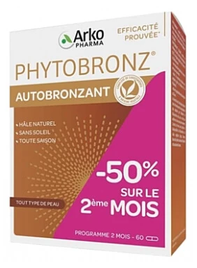 Arkopharma Phytobronz Selbstbräuner, 60 Kapseln