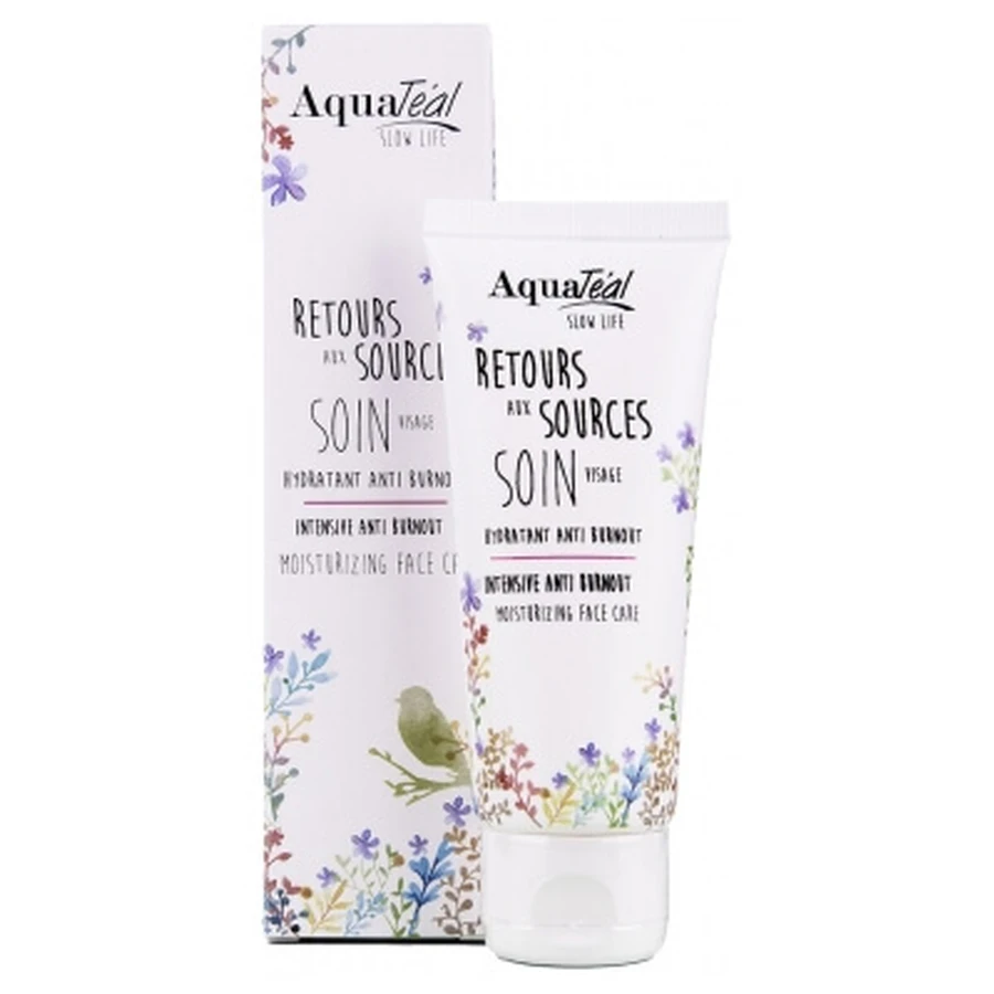 AquaTéal «Back to the Roots» Tratamiento facial hidratante anti-agotamiento, 50 ml