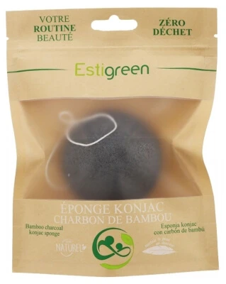 Estigreen Konjac-Schwamm mit Bambuskohle