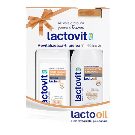 Duschgel 600 ml und Körpermilch 400 ml Lacto Oil, Lactovit