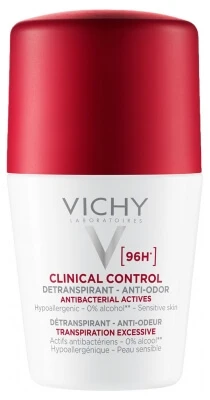 Vichy 96H Clinical Control Antitranspirant und Deodorant Roll-On, 50 ml