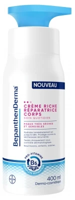 Bepanthen Derma Rich Regenerierende Körpercreme für sehr trockene und empfindliche Haut, 400 ml